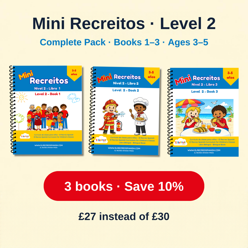 Mini Recreitos Level 2 Complete Pack – spiral-bound books