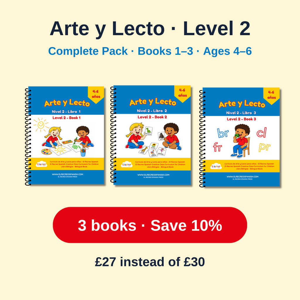 Arte y Lecto Level 2 Complete Pack – Books 1–3