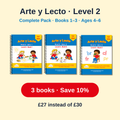 Arte y Lecto Level 2 Complete Pack – Books 1–3