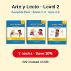 Arte y Lecto Level 2 Complete Pack – Books 1–3