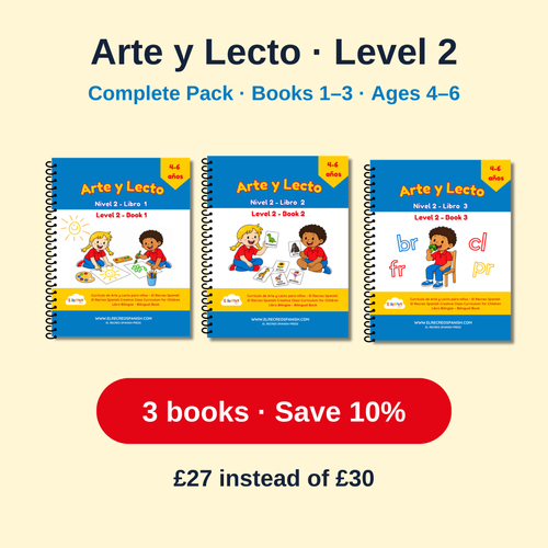 Arte y Lecto Level 2 Complete Pack – Books 1–3