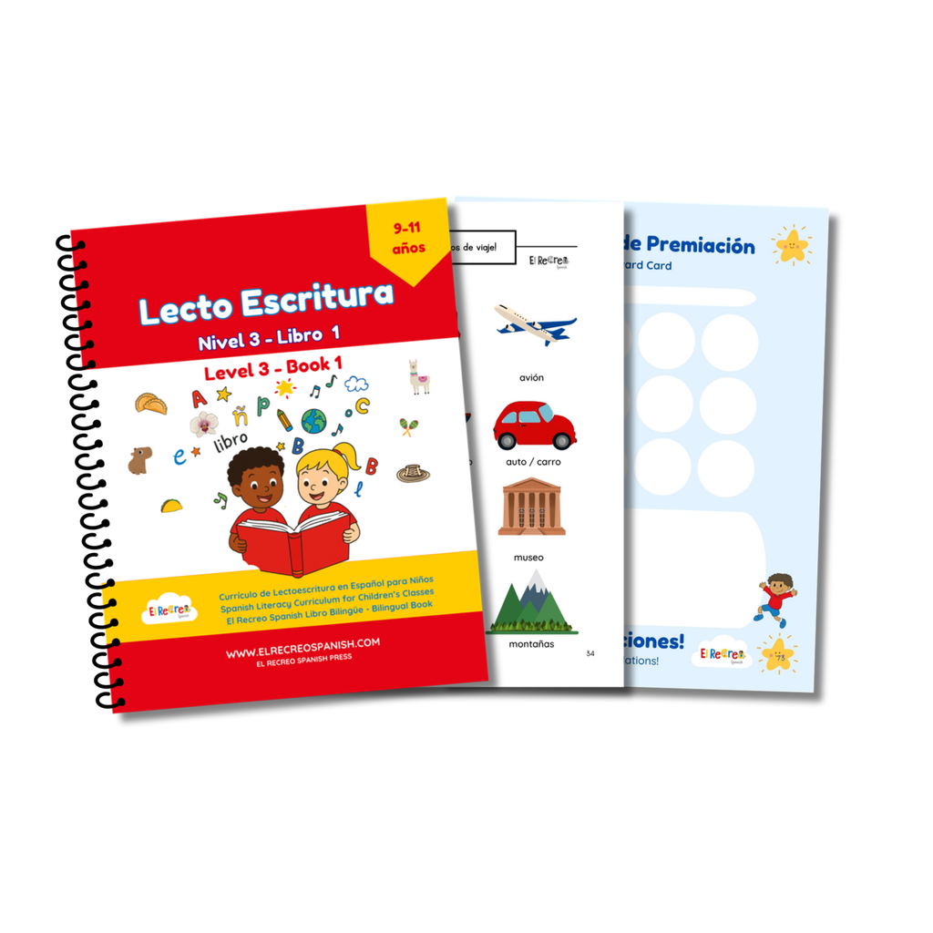 Lecto Escritura Level 3 books (spiral-bound)