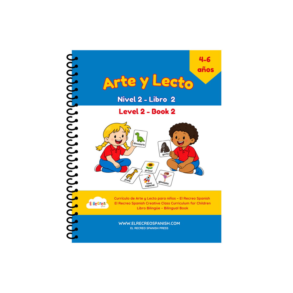 Arte y Lecto Level 2 Book 2 cover (spiral-bound)
