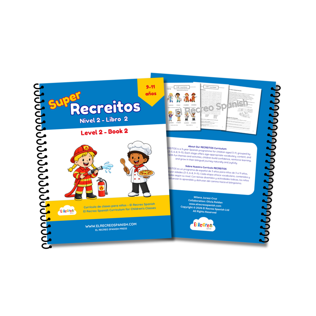 Super Recreitos Level 2 Book 2 – front and back