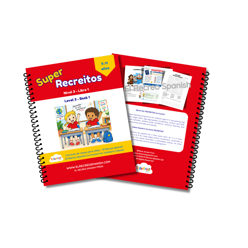 Super Recreitos Level 3 Book 1 – front and back