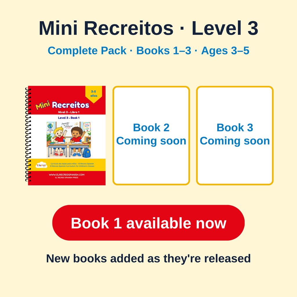 Mini Recreitos Level 3 – the full kit (Books 2 and 3 coming soon)