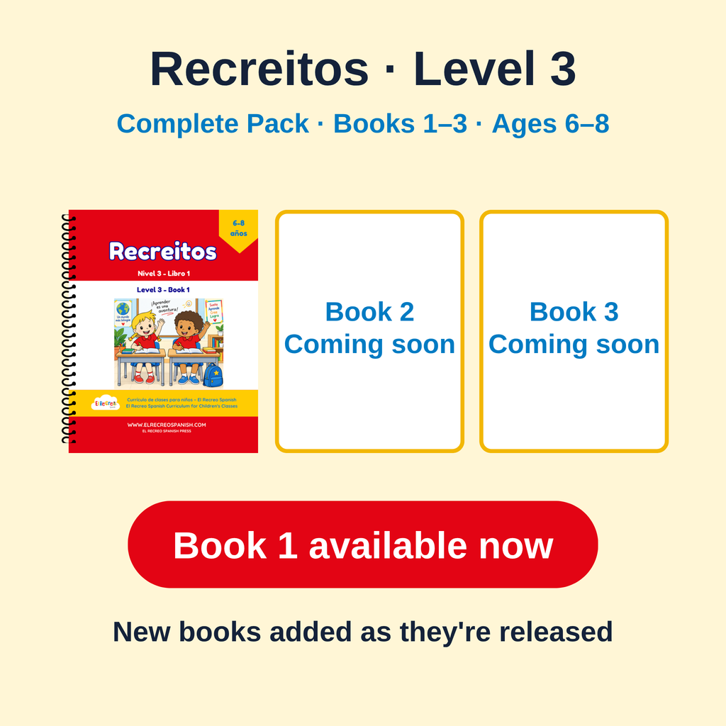 Recreitos Level 3 – the full kit (Books 2 and 3 coming soon)