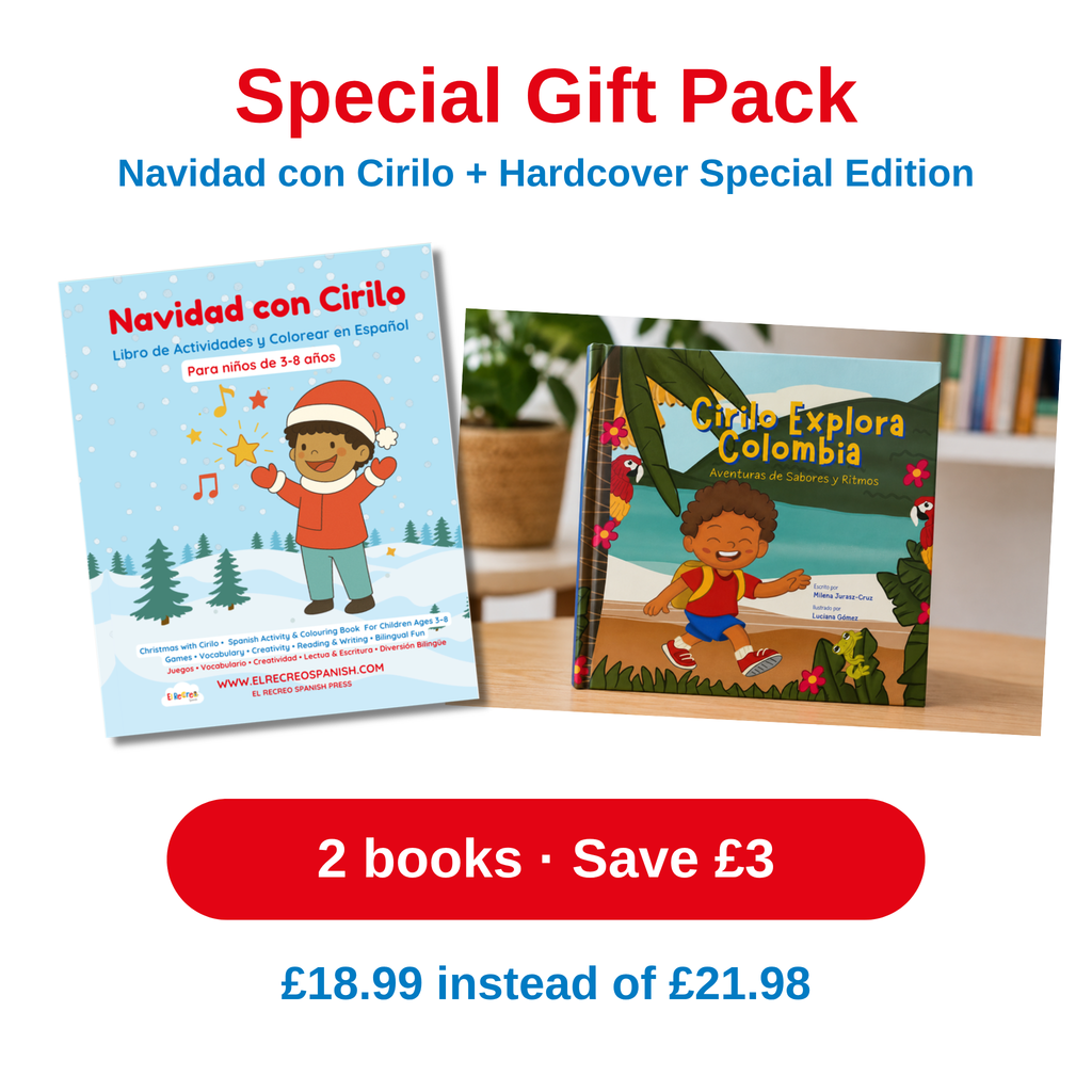 Special Gift Pack – Navidad con Cirilo and Cirilo Explora Colombia hardcover, £18.99