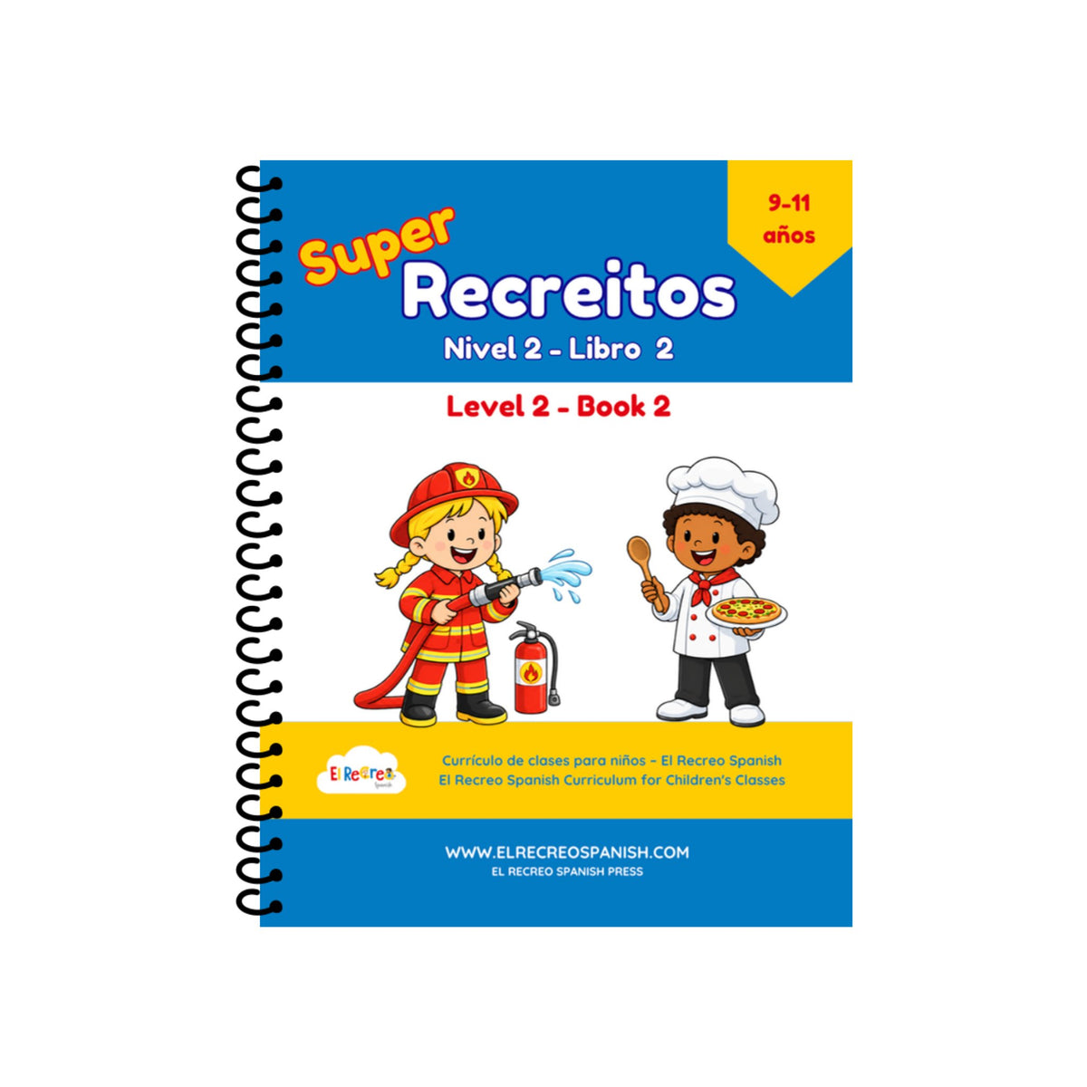 Super Recreitos Level 2 Book 2 cover (spiral-bound)
