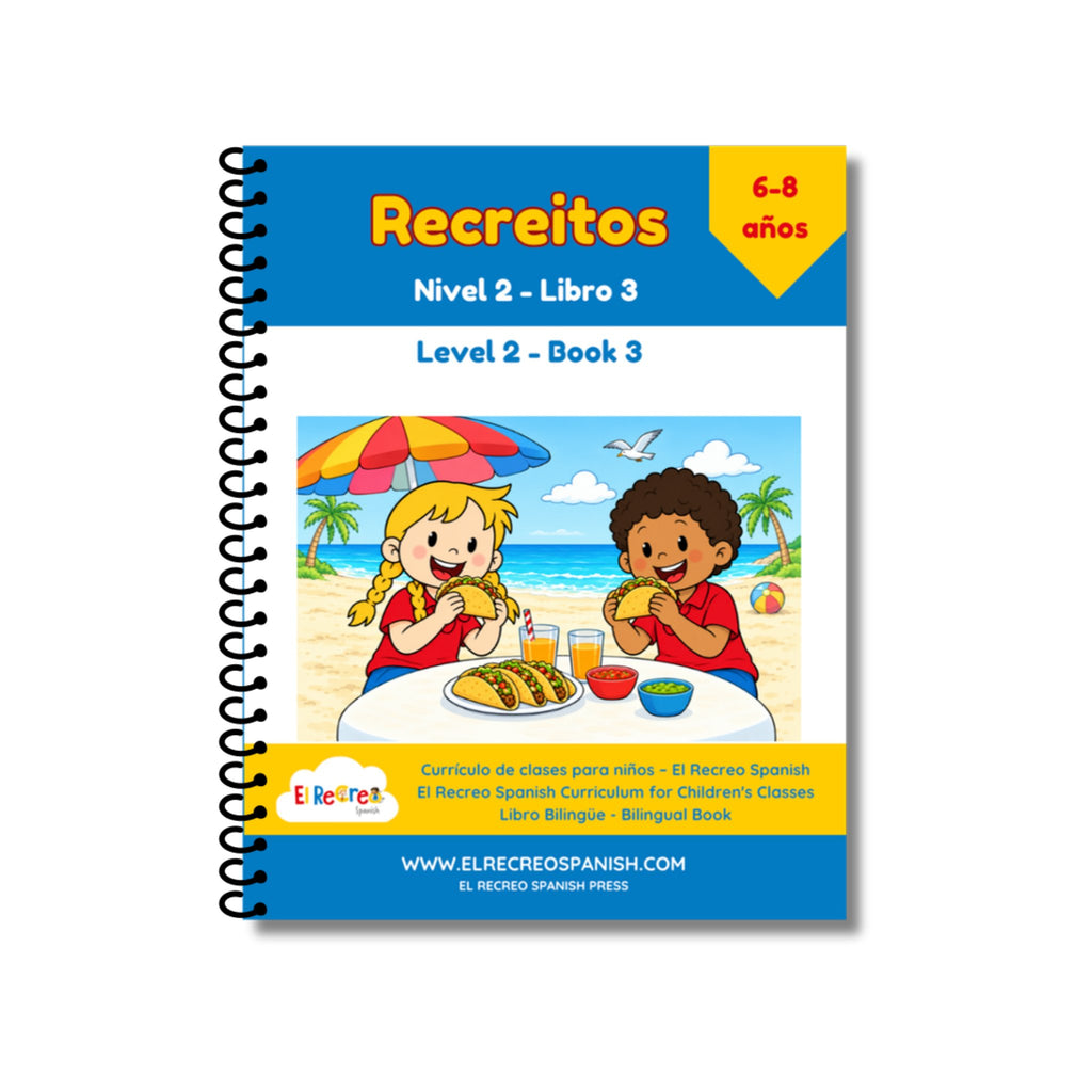 Recreitos Level 2 Book 3 cover (spiral-bound)