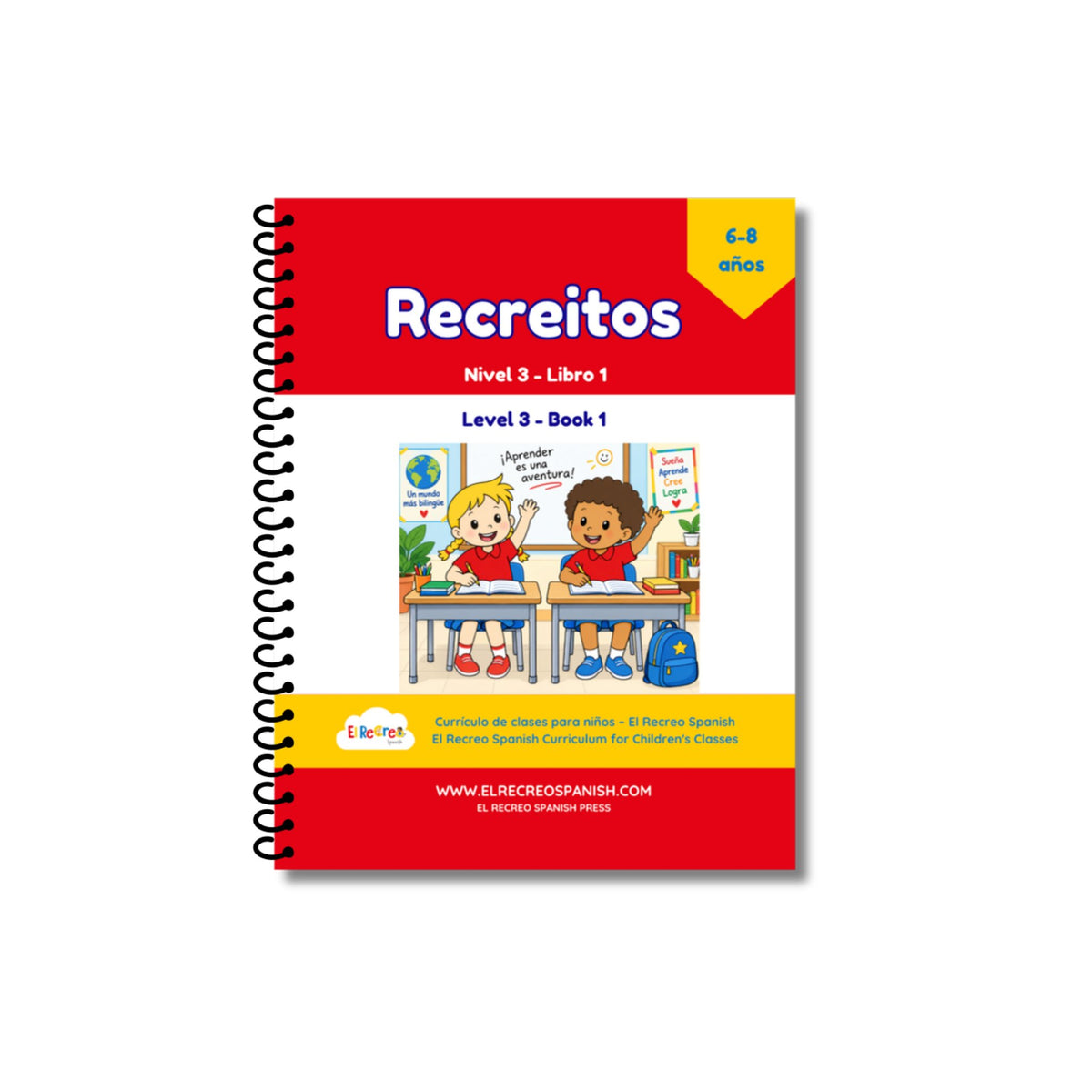 Recreitos Level 3 Book 1 cover (spiral-bound)