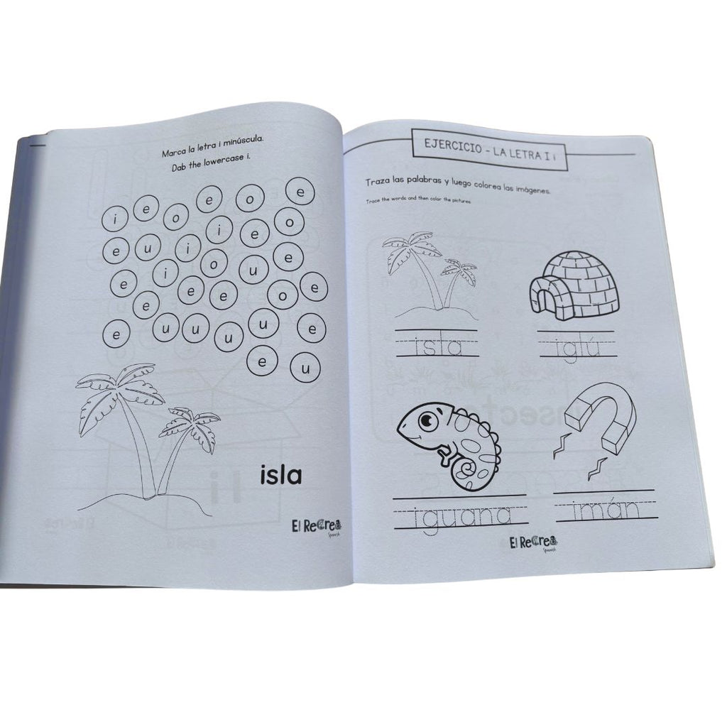 Fun Vowels and Colours in Spanish : A Bilingual Activity Workbook for Kids